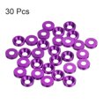 thumbnail image 3 of Unique Bargains Lot de 30 Rondelles à Encastrer M3 en Alliage d'Aluminium Anodisé, Violet, 3 of 4