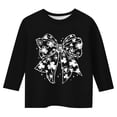 thumbnail image 4 of Chandails pour Filles Taille 14 avec Soutien-Gorge Intégré T-Shirt Graphique de la Saint-Patrick à la Mode Polyvalent Col Rond Manches 3/4 Décontracté, 4 of 4