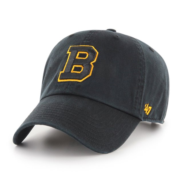 '47 Men's Boston Bruins Vintage B Logo Clean Up Adjustable Hat - One Size