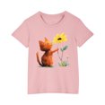 thumbnail image 1 of RXIRUCGD 2025 Vêtements d'Été pour Enfants T-shirt Imprimé Mode Mignon Col Rond Manches Courtes, 1 of 5
