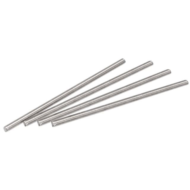Unique Bargains M6 x 150mm 304 Stainless Steel Fully Threaded Rod Right Hand Threads 4 Pack