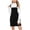 Black, variant on Miqool Women Corduroy Overall Bib Dress A-Line Mini Dress Adjustable Wide Strap Jumper Dress