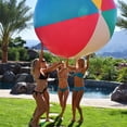 thumbnail image 4 of GoFloats 6' Géant Gonflable Beach Ball Choisir'merica Ou Design Classique Extra Grand Beach Ball Jumbo avec Patch Kit de Réparation Inclus, 4 of 6