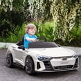 thumbnail image 2 of Aosom Voiture Électrique pour Enfants 12V 3,1 Mi/h avec Télécommande, Suspension, Blanc, 2 of 9