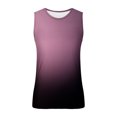 thumbnail image 4 of zfhfof Débardeurs Sans Manches pour Hommes Entraînement Musculaire Gym T-Shirts Col Rond Dégradé T-Shirt d'Été de Plage Hauts, 4 of 4
