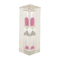 thumbnail image 1 of jifeng Acrylic Clear 3 Minute Hourglass Hourglass Kitchen Hourglass Timer Gift Colorful Pink, 1 of 6
