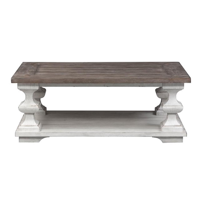 Bowery Hill Contemporary Rubberwood Solids 3-Piece Table Set in White