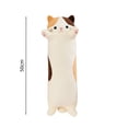 thumbnail image 3 of Long Body Pillow, Large Soft Rectangular Plush Cushion for Sleeping, Leg Support and Hugging, Hypoallergenic Filling, Black or Gray, 150 cm Length, 3 of 7