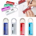 thumbnail image 2 of Solar Ruler Calculator Multifunctional Large Display Screen Stationery 3 in 1 10cm Length Solar Card Ruler for School, 2 of 8