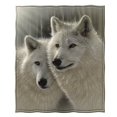 thumbnail image 3 of Dawhud Direct Sunlit Soulmates Wolves 50""x60"" Fleece Blanket, 3 of 5