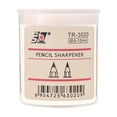 thumbnail image 1 of Dual Hole Pencil Sharpener for Students, Round Ergonomic Design with Detachable Shavings Box, Portable Classroom Tool, 1 of 9