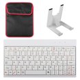 thumbnail image 1 of Fresh Fab Finds FFF-White-GPCT230 Clavier Filaire USB Mini 80 Touches avec Sac de Transport et Support pour Tablette pour Tablette Android et Windows, 1 of 1
