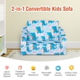 thumbnail image 4 of Costway Canapé pour Enfants 2-en-1 Convertible en Chaise Longue, Fauteuil Dépliable avec Pochette de Rangement, 4 of 10
