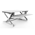 thumbnail image 3 of Convertisseur de Bureau Assis-Debout à Hauteur Réglable, Rehausseur Ergonomique pour Moniteur d'Ordinateur ADR avec Structure à Vérin à Gaz, 35 Pouces de Large pour Moniteur Simple/double - Blanc, 3 of 9