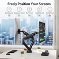 thumbnail image 4 of Acer Dual Monitor Arm for 17-32 Inch Screens, Adjustable Monitor Mount, Double Monitor Stand for Desk, Gas Spring for Curved Flat Screens, Tilt Swive, 4 of 7