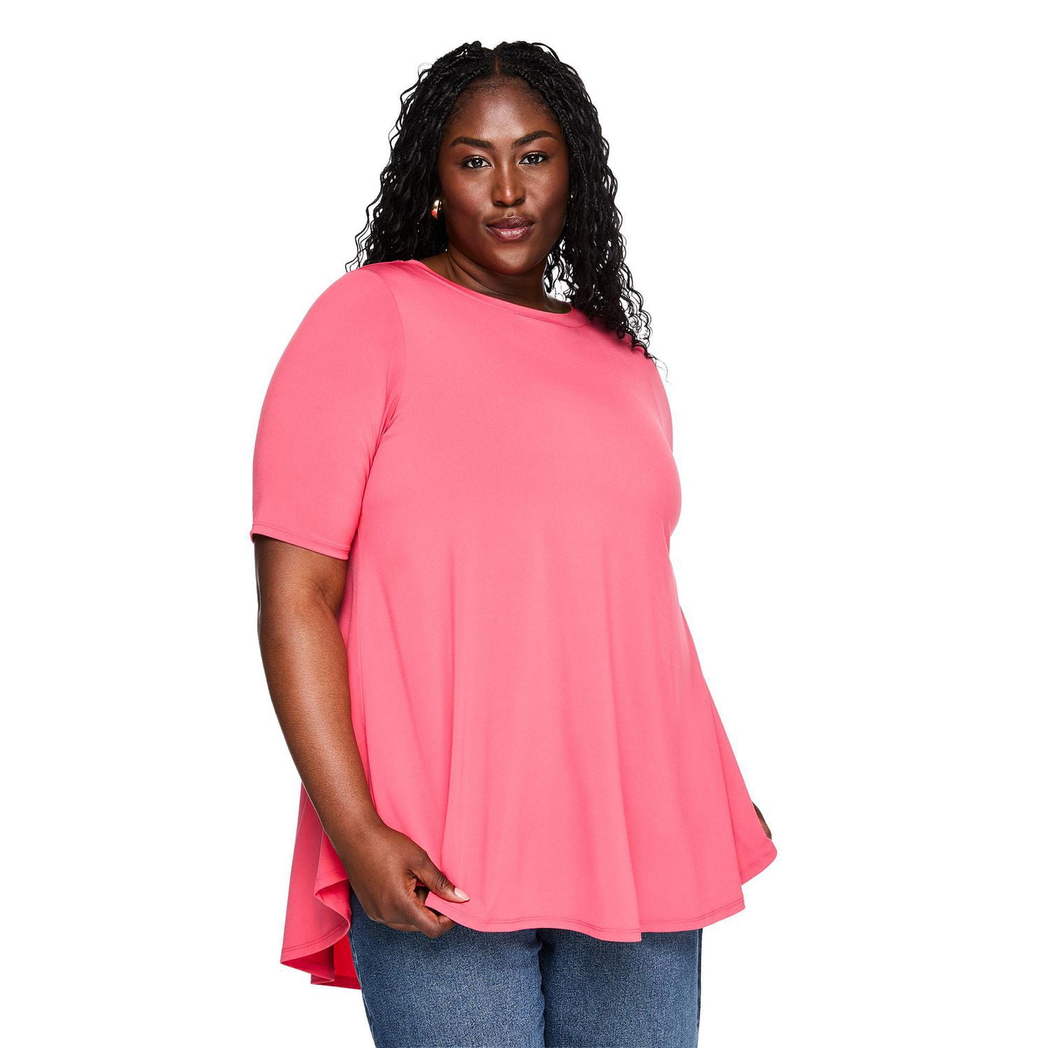 T-shirt à encolure bateau Lane Bryant Plus pour femmes