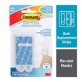 thumbnail image 1 of Command® Bath Refill Strips BATH22-EF, Assorted, Blue, Water-Resistant, 2 Medium Strips, 4 Large Strips, 1 of 6