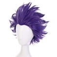 thumbnail image 3 of Perruque Violette Courte Perruques Ondulées Perruque Violette Cosplay pour Enfants Fille Perruques Synthétiques Cheveux, 3 of 4