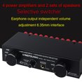 thumbnail image 1 of LYNEPaUalO Amplifier Speaker Selector Switch Switcher 4 Input 2 Output or 2 In 4 Out Power Amplifier Speaker Selector Switcher 300W Per Channel Speaker Switch Dispenser Comparator, 1 of 7