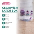 thumbnail image 3 of Sterilite 32 Quart Clear View Storage Container Tote with Lid, (12 Pack), 3 of 10