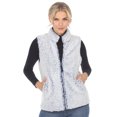 thumbnail image 1 of White Mark Veste Sherpa à Fermeture Éclair pour Femme, 1 of 6