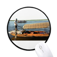 thumbnail image 1 of Fisherman Art Déco Mode Tapis de Souris Bureau Rond Tapis pour Ordinateur, 1 of 2