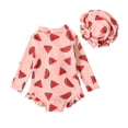 thumbnail image 2 of Maillot de Bain anti-UV pour Tout-Petites Filles, Mode, Protection Solaire, Manches Longues, Maillot de Bain Bébé Fille 12-18 Mois, 2 of 8