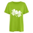 thumbnail image 2 of TopLLC St. Patrick's Day Patricks Day Chemises pour Femmes Hauts de Sarrau St Patricks Day Mode pour Dames St. Imprimé Manches Courtes Col Rond Chemise Femme Décontractée Ample, 2 of 4