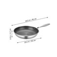 thumbnail image 2 of WASHWEPE Honeycomb Nonstick Stainless Steel Frying Pan for Cooking Silver Skillet with Ergonomic Handle Heat Resistant 8.5 inch, 2 of 8