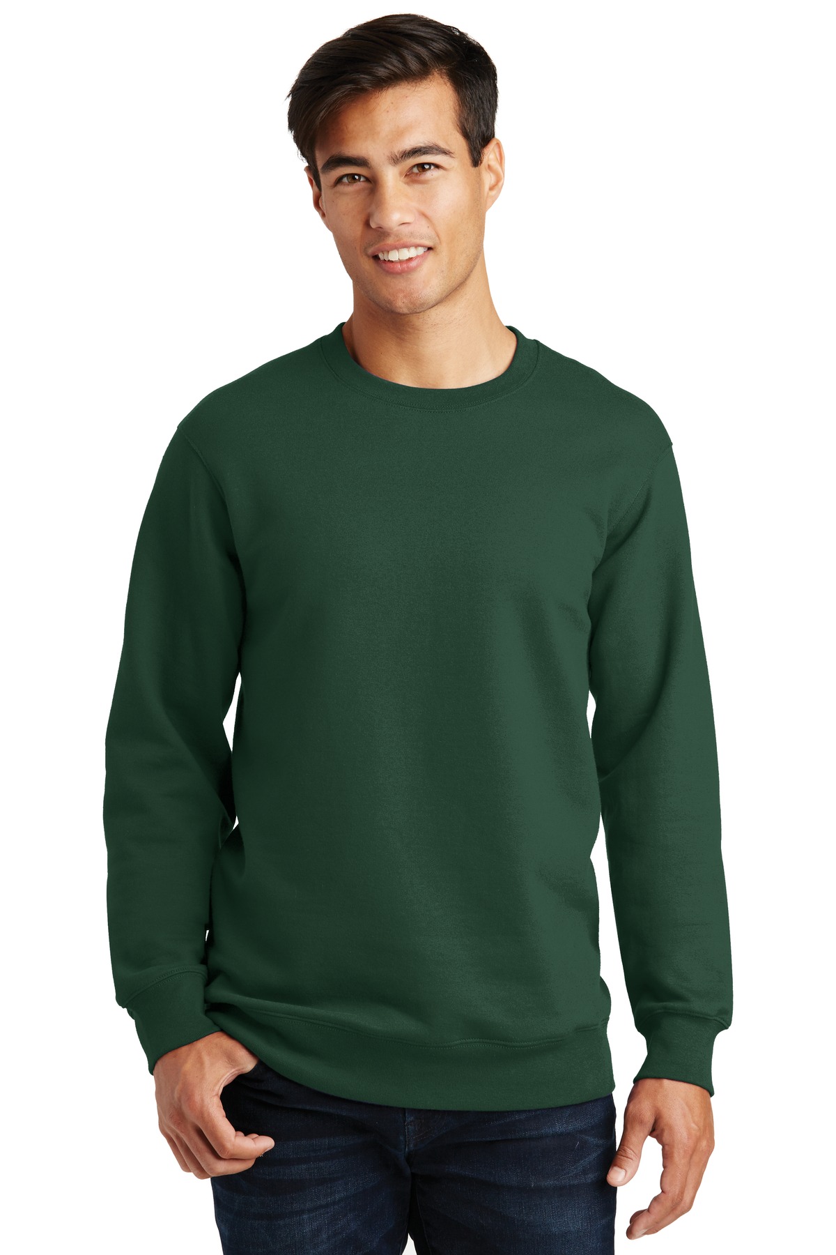 Port 1153905 Fan Favorite Fleece Crewneck Sweatshirt, Forest Green - Extra Large