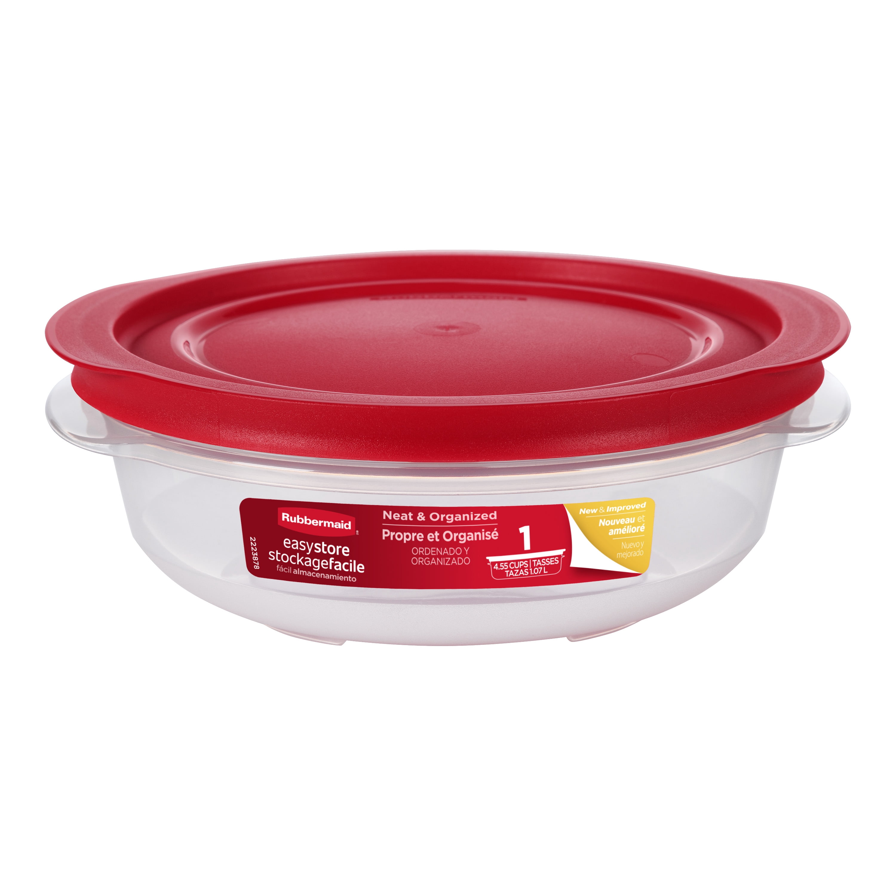 Rubbermaid 4.55-Cup EasyStore Round Food Storage Container with Lid