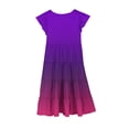 thumbnail image 3 of RXIRUCGD 2025 Vêtements d'Été pour Enfants Mode Filles Nouvelle Robe d'Été à Manches Courtes Poches à Volants Col Rond Imprimé, 3 of 4