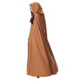 thumbnail image 3 of Robe Décontractée pour Femme Élégante avec Broderie, Robe Maxi Fluide avec Cape, Halloween, Minimaliste, Confortable, Tenue de Fête, 3 of 8