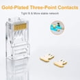 thumbnail image 4 of axGear RJ45 Cristal Head Cat6 Connecteur de Câble Réseau Plaqué Or 100 Pcs PCS, 4 of 6