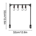 thumbnail image 3 of Accessoires pour Gril d'Extérieur Portable en Alliage d'Aluminium, Support Suspendu de Table avec Crochets et Tablette, Plateforme 12,6 Po, 3 of 6