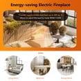 thumbnail image 4 of Patiojoy 25" Electric Fireplace Wall Recessed Electric Heater w/Remote Control Touch Screen Thermostat Timer, 4 of 10