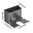 thumbnail image 2 of Hair Dryer Storage Rack Punch Bathroom Hair Dryer Storage Bracket Bathroom Wall Mounted Hair Drying Mat Dish Rack Color over Dish Drainer Space Saving Dish Drying Rack Dish Brush with Holder, 2 of 3