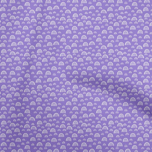 oneOone Polyester Spandex Amethyst Fabric Rainbow Sewing Craft Projects Fabric Prints By Yard 56 Inch Wide