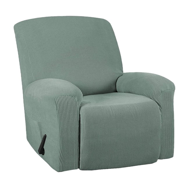 Housse Extensible pour Fauteuil Inclinable, Housse de Sofa, Meuble avec Bas Élastique, Housse Extensible en Jacquard Spandex pour Fauteuil Inclinable Vert