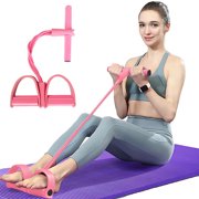 Yunuuuoa 4 Tube Resistance Bands for Home Workout, Fitness Puller with Handles & Ankle Straps, Full Body Exercise Equipment for Strength Training, Stretching, Yoga, Core and Abdominal Workout