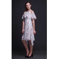 thumbnail image 2 of Bimba Robe Droite à Épaules Dénudées Style Chic pour Femmes à Imprimé d'Oiseaux Bleus Tunique d'Été - X-Small, 2 of 6