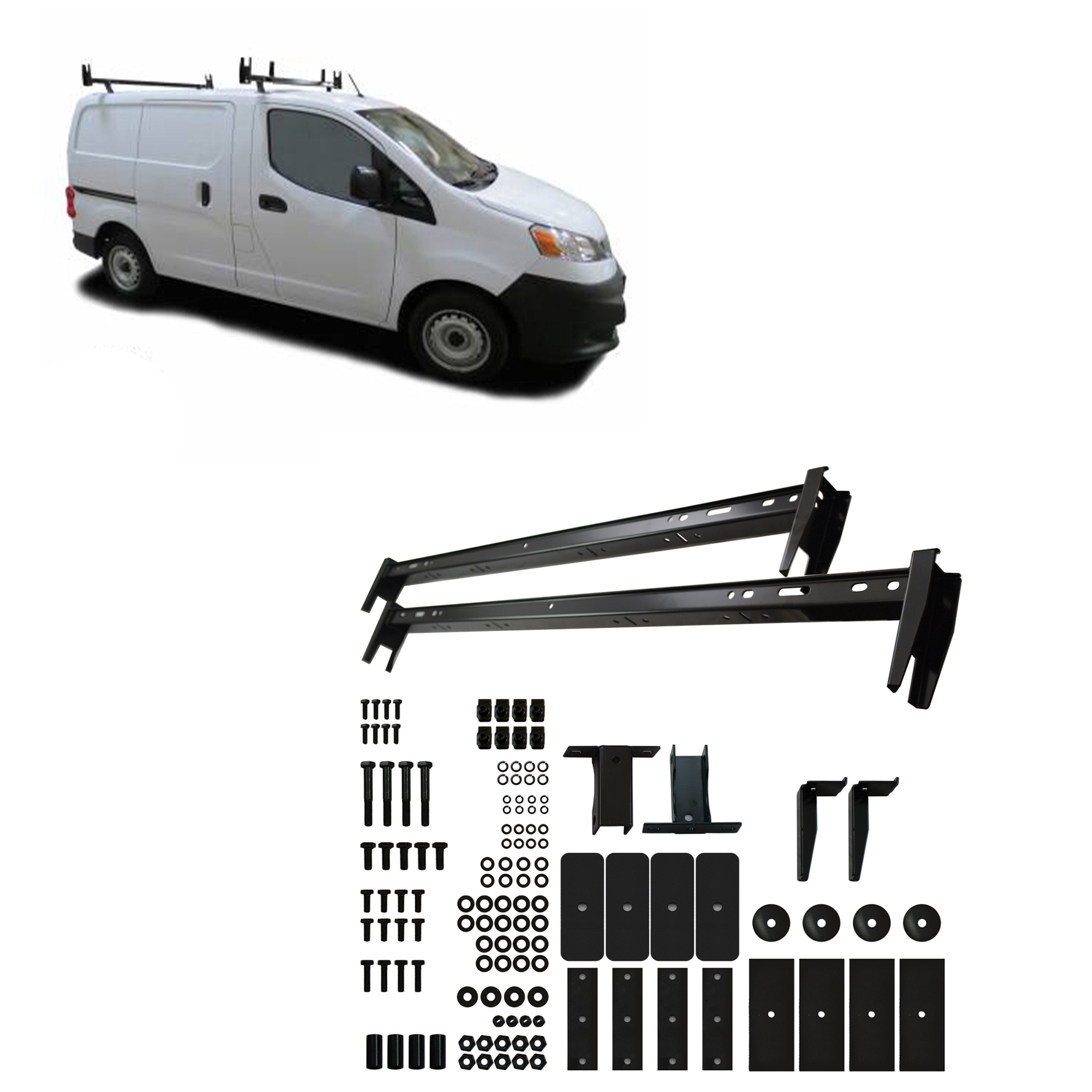 BLACK HORSE Étagère Échelle pour Chevrolet City Express 2015-2018 - TR-NRG01