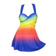 thumbnail image 2 of facefd Femmes Femmes Tankini Dos Deux Pièces Rehausseur Maillot de Bain Maillot de Bain Figure 4 L, 2 of 5