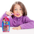 thumbnail image 4 of Barbie Manual Toothbrush Kit Includes Toothbrush Cover Cap and Rinsing Cup with Soft End Rounded Bristles, Ergonomic Handle Friendly Designed for Kids Girls Halloween Birthday Gifts, 4 of 6