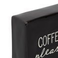 thumbnail image 2 of Plaque carrée de table en porcelaine “Coffee Please!” Linden, 2 of 4