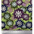 thumbnail image 1 of Soimoi Green Rayon Fabric Artistic Floral Decor Fabric Printed Yard 56 Inch Wide, 1 of 5