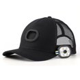 thumbnail image 3 of LED Baseball  Rechargeable Headlamp Hat Summer Breathable Adjustable Hat For Fishing Golfing Mountaineering Jogging Camping, 3 of 8