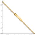 thumbnail image 2 of 14K Yellow Gold Curb Link ID Bracelet, 2 of 3