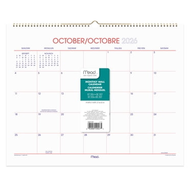 2027 Mead® Color Pop Wall Calendar
