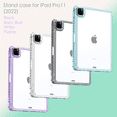 thumbnail image 2 of Acrylic Tablet Case For Ipad 9th Generation Transparent Hard Cover For Ipad 10th 8th 7th 10.2 Air 5 4 10.9 Inch Pro 11 Mini 6 Black Pro 11 2018-2022, 2 of 6
